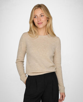Trui Lamswol Ronde Hals | Stone