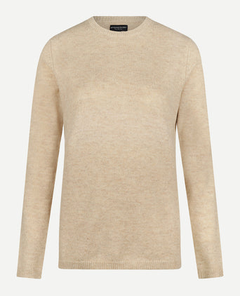 Trui Lamswol Ronde Hals | Stone