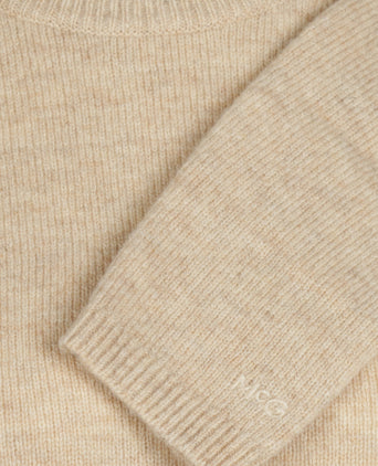 Trui Lamswol Ronde Hals | Stone