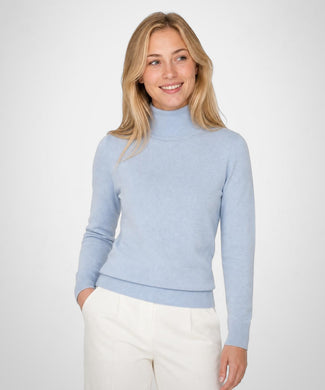 Trui Katoen-Kasjmier Col | Light Blue Trui Katoen-Kasjmier Col | Light Blue