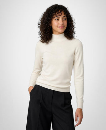 Trui Katoen-Kasjmier Col | Off White