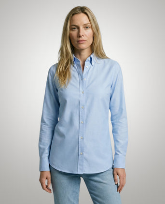 Blouse Stretch Oxford | Light Blue