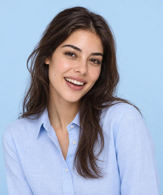 Blouse Stretch Piqué | Light Blue Blouse Stretch Piqué | Light Blue