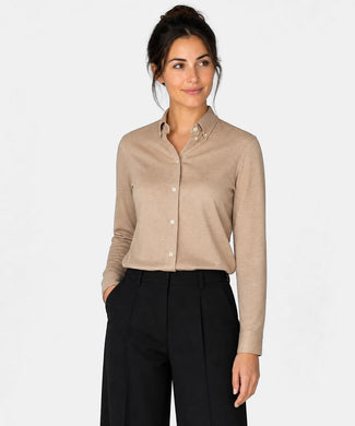 Blouse Stretch Piqué | Sand Blouse Stretch Piqué | Sand