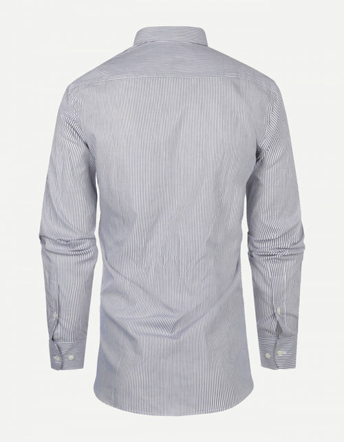 Regular fit medium gestreept overhemd | Royal Blue