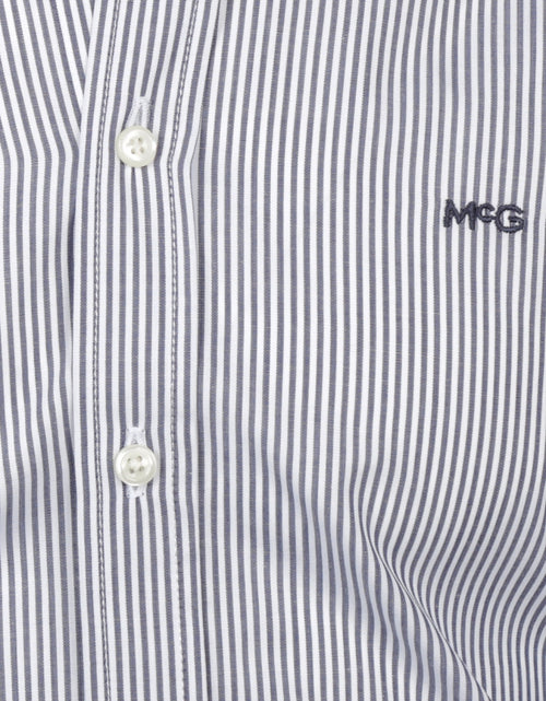 Regular fit medium gestreept overhemd | Royal Blue