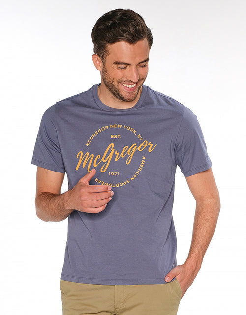 T-shirt met logo print | Indigo