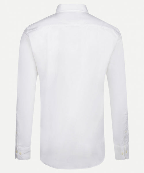 Stretch Oxford overhemd met lange mouwen | White