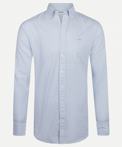 Oxford overhemd met smalle strepen | Light Blue