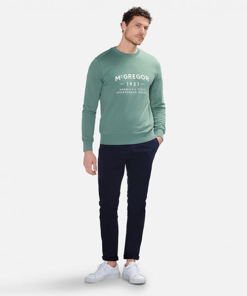 Sweater met ronde hals | Green