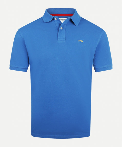 Klassieke polo regular fit | Kobalt