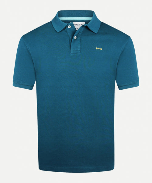 Klassieke polo regular fit | Dark Turquoise