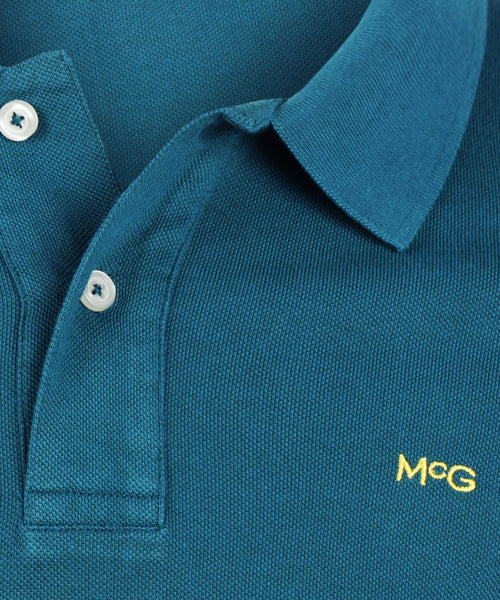 Klassieke polo regular fit | Dark Turquoise