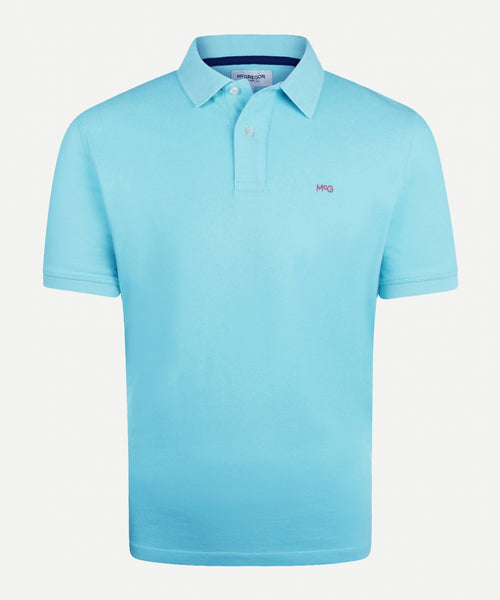 Klassieke polo regular fit | Aqua