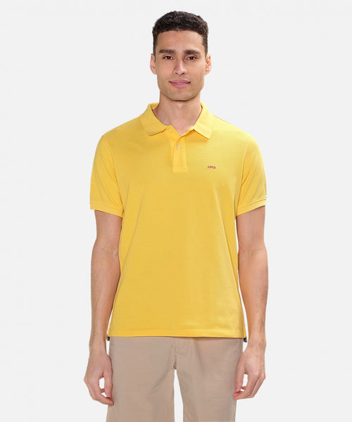 Klassieke polo regular fit | Light Yellow