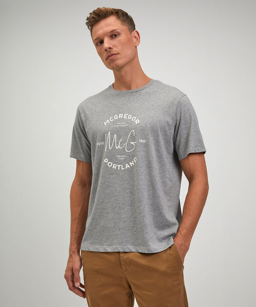 T-shirt Portland | Medium Grey Melange