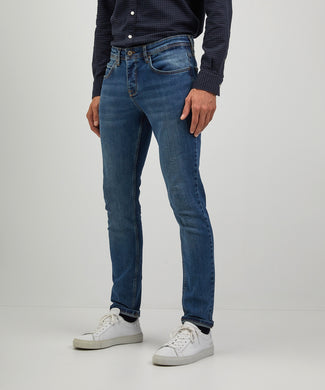 Jeans vintage blauw slim fit | Vintage Blue Denim