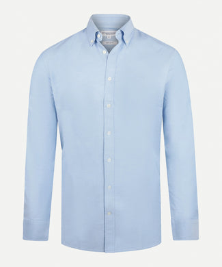 Overhemd stretch oxford regular fit | Light Blue