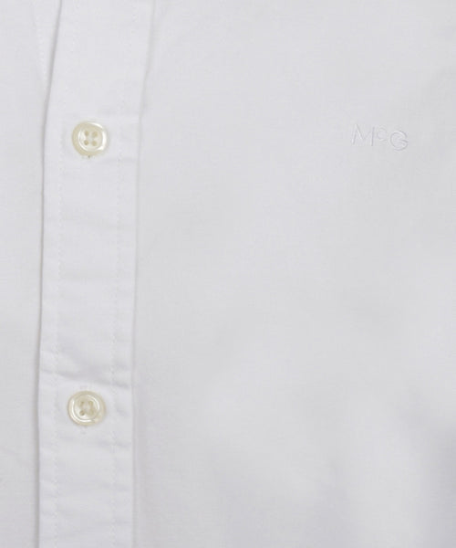 Overhemd stretch oxford regular fit | White