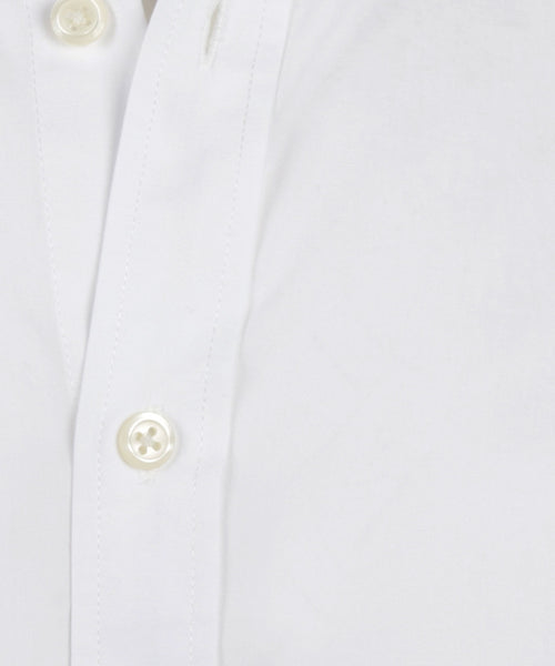 Overhemd stretch poplin regular fit | White