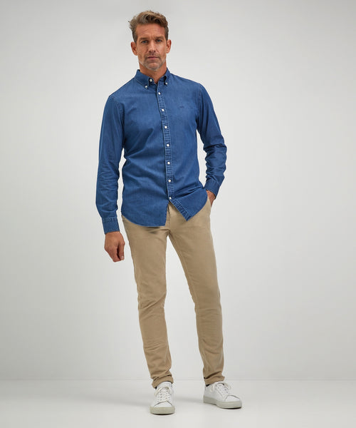 Overhemd denim regular fit | Medium Blue