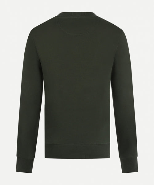 Sweater rondehals met NYC graphic | Pine Green