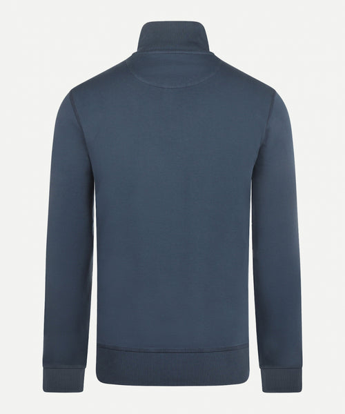 Sweater met halve rits | Medium Blue