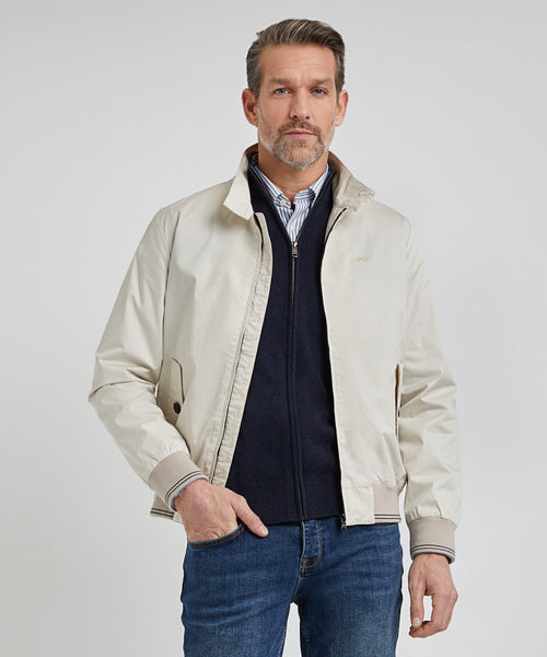 Bomber Jacket Cotton | Sand