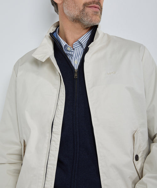 Bomber Jacket Cotton | Sand