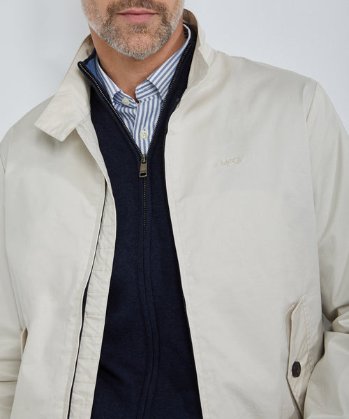 Bomber Jacket Cotton | Sand