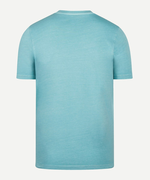 T- Shirt geverfd | Aqua