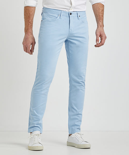 5 Pocket Broek Slim Fit | Light Blue