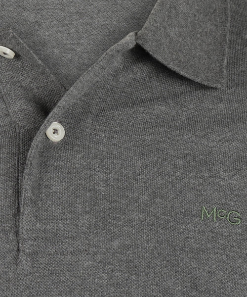 Klassieke Polo Regular Fit | Dark Grey Melange