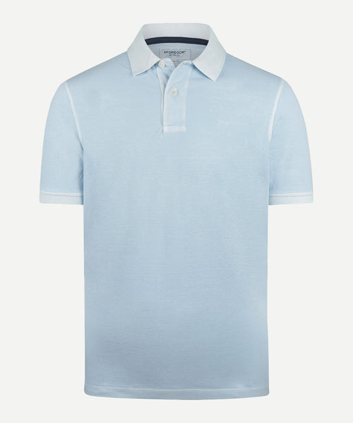 Polo Piqué Garment Dyed | Light Blue