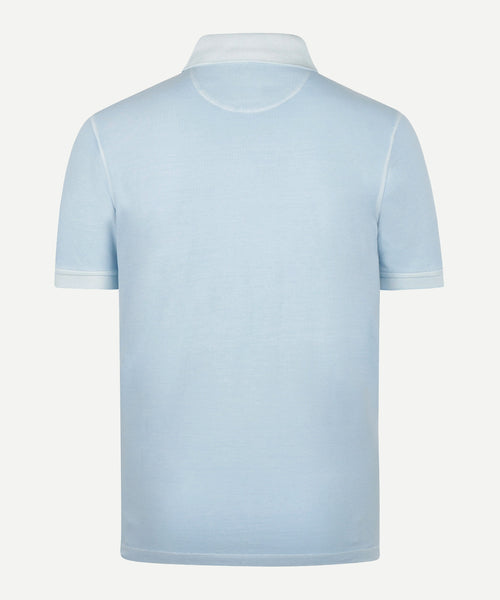 Polo Piqué Garment Dyed | Light Blue