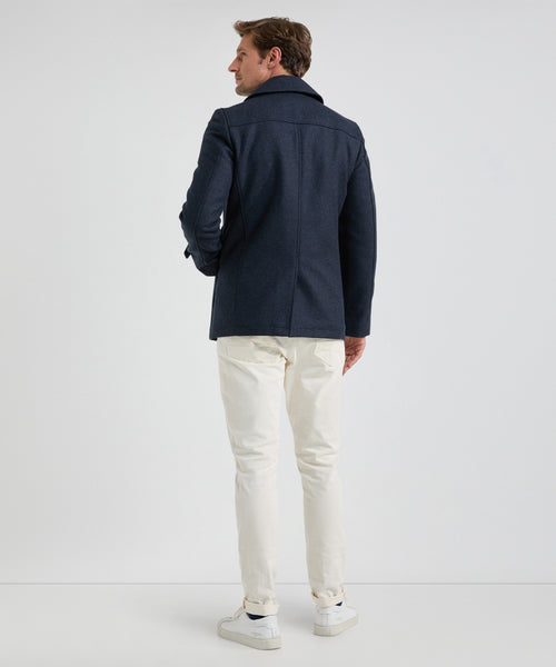 Core Peacoat double-breasted | Faded Blue