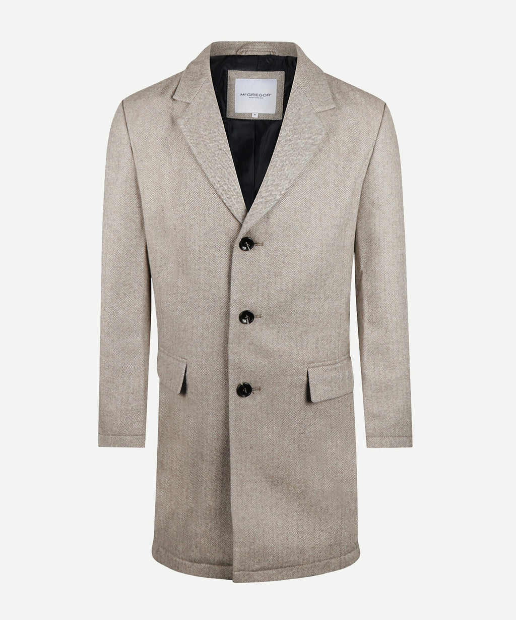 Herringbone Overcoat Wool | McGregor New York