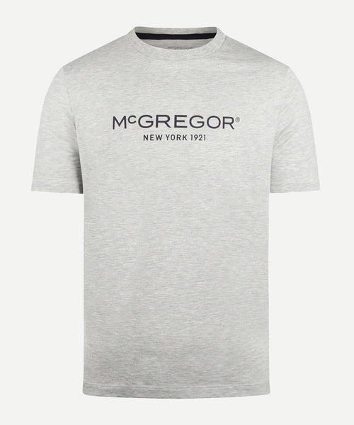 T-Shirt met Logo | Medium Grey Melange