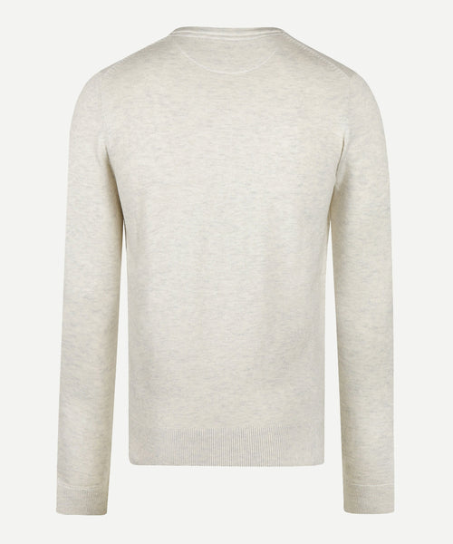 Trui V-hals Cotton Merino | Off White