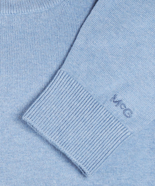 Trui Ronde Hals Cotton Merino | Sky Blue