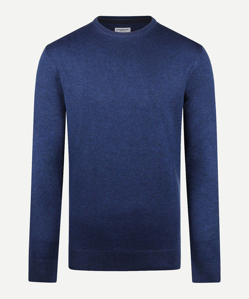 Trui Ronde Hals Cotton Merino | Marine