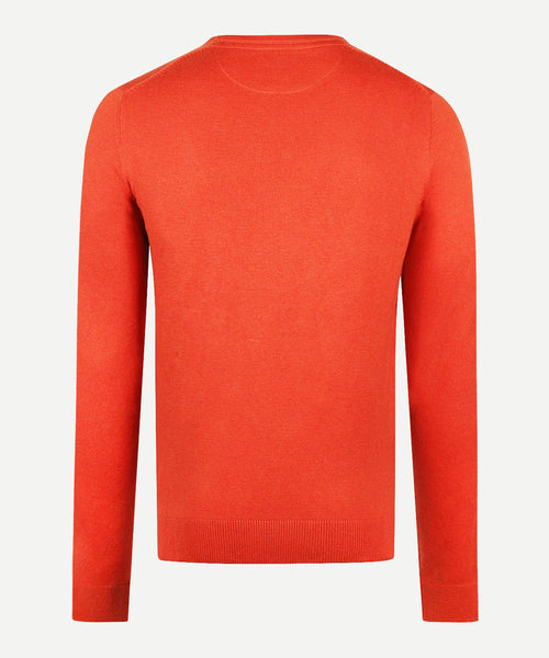 Trui Ronde Hals Cotton Merino | Winter Orange