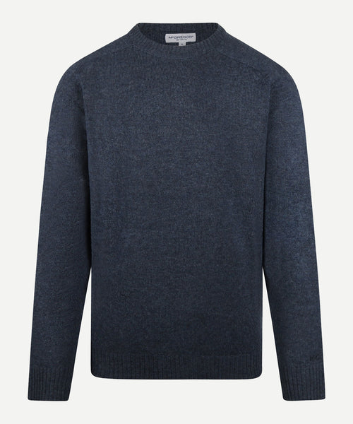 Trui Ronde Hals Lamswol | Navy