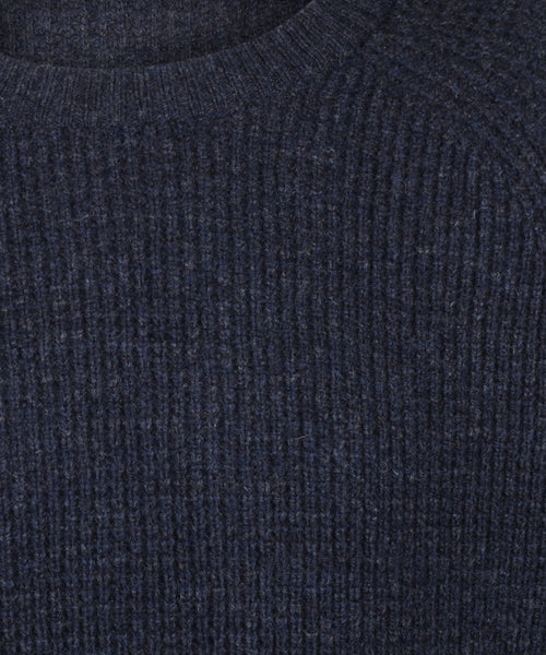 Trui Grofgebreid Ronde Hals | Navy