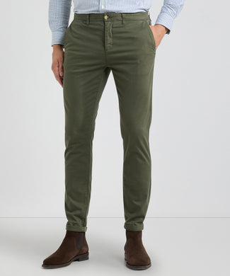 Chino Garment Dyed Slim Fit | Pine Green