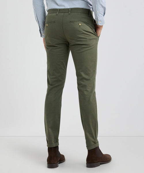 Chino Garment Dyed Slim Fit | Pine Green