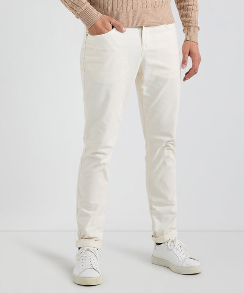 Broek 5-pocket Slim Fit | Off White