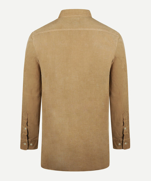 Overhemd corduroy garment dyed | Sand