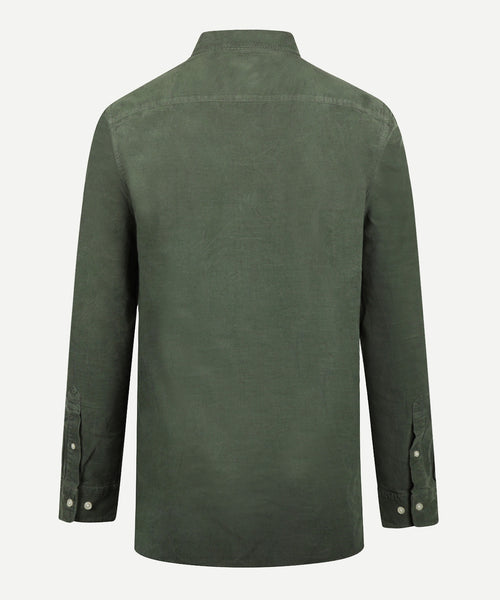 Overhemd corduroy garment dyed | Dark Sage