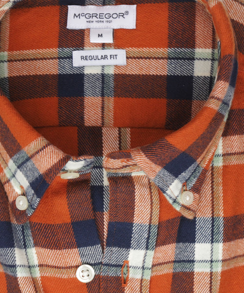 Overhemd Flannel Grote Ruit | Winter Orange